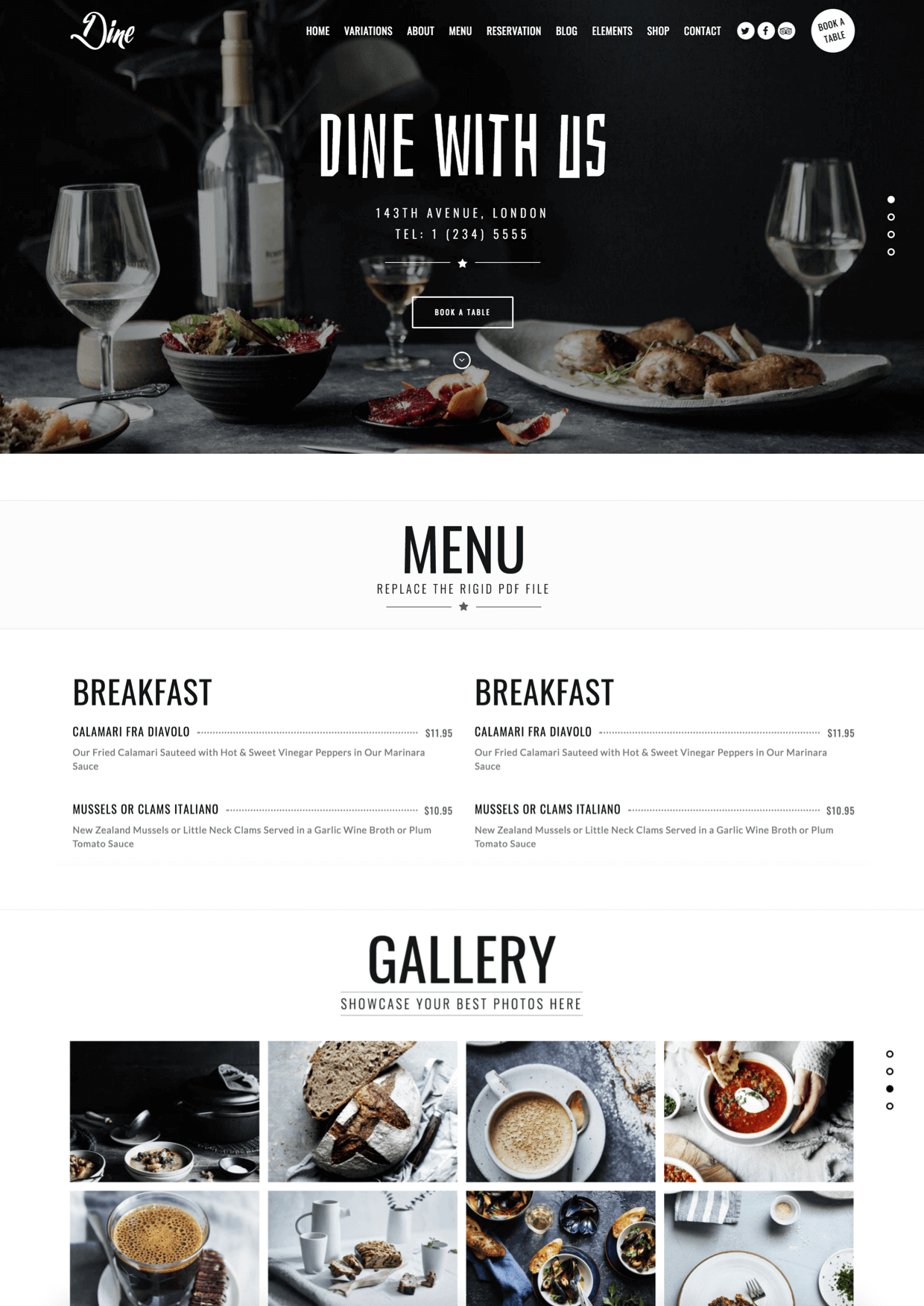 restaurant menu design tips