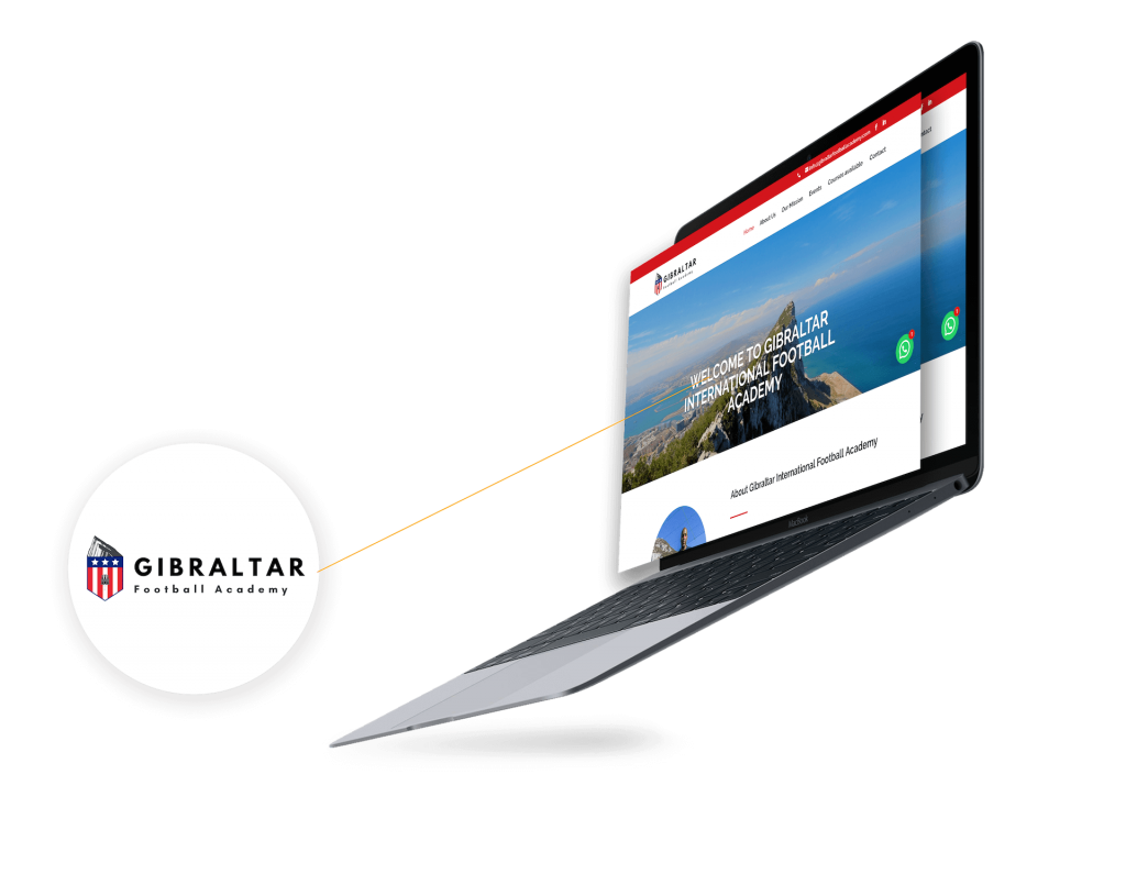 Web Design Gibraltar Football Academy