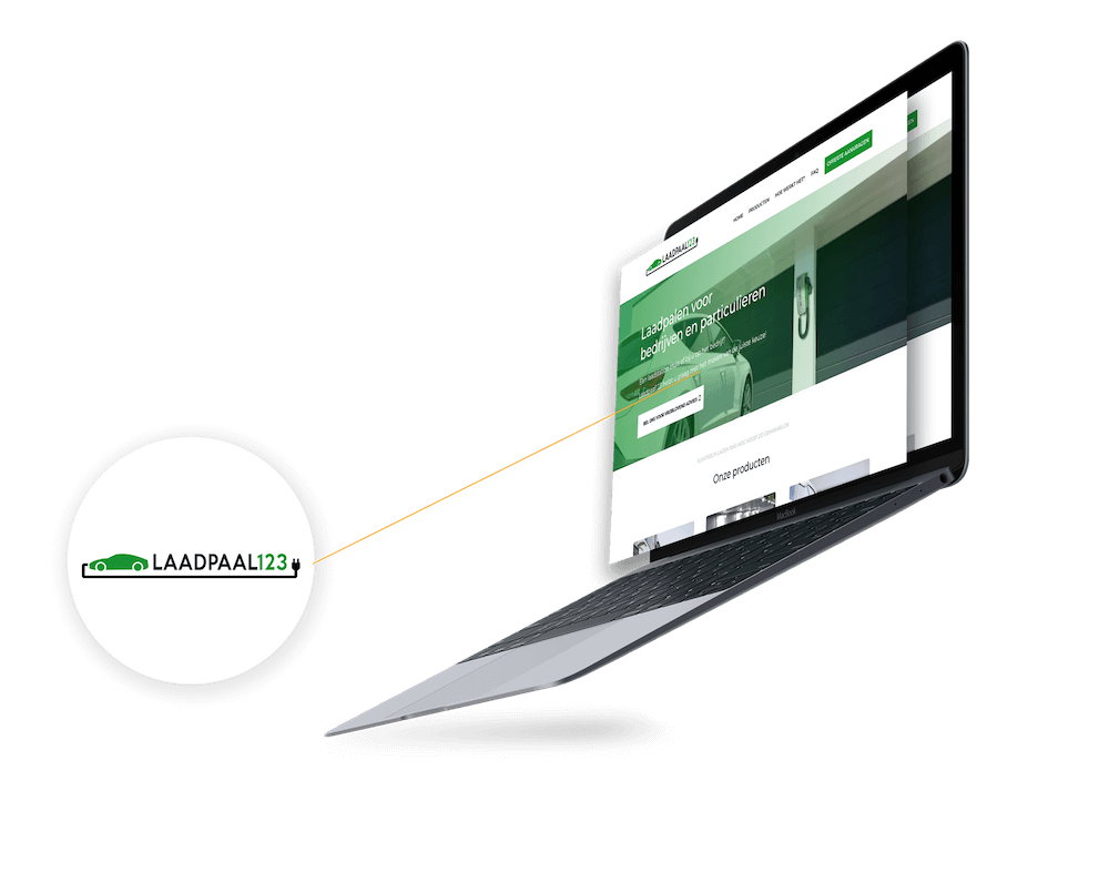 laadpaal123 web design mockup